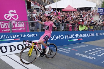 Una nueva victoria de Jonas Vingegaard en el Giro de Italia le permitió aumentar el tiempo de diferencia en el liderato-crédito Massimo Paolone/LaPresse via AP