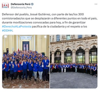 La Defensoría del Pueblo supervisará