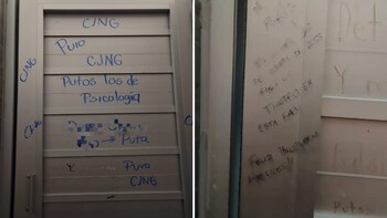 Los mensajes fueron escritos con