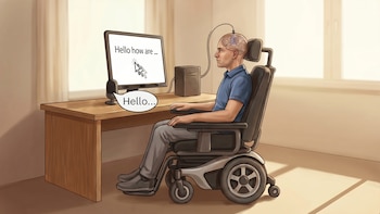 Un hombre recupera el habla y trabaja de forma independiente desde su casa gracias a la implantación de un chip en el cerebro
