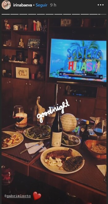 Irina publicó esta imagen horas