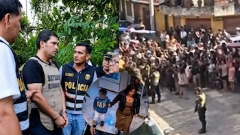 Multitud enfurecida casi lincha a investigado por asesinato de madre e hijo en Uchiza