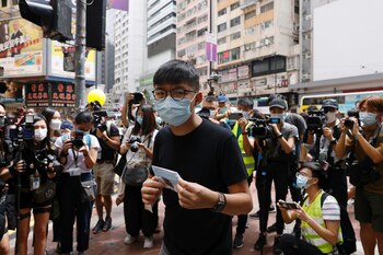 El activista prodemocracia hongkonés Joshua