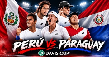 Perú se enfrentará a Paraguay en el Grupo I Mundial de la Copa Davis 2026.