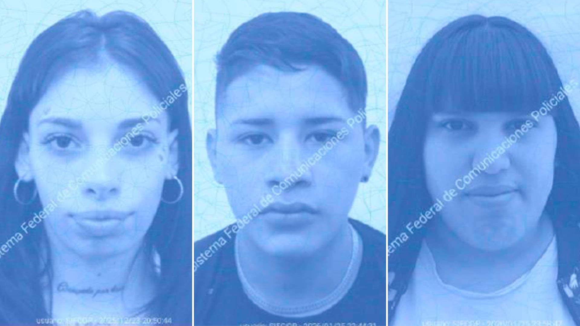 Iara Cosentino, Mauricio Duarte Areco y Karen Cufré, tres detenidos del caso