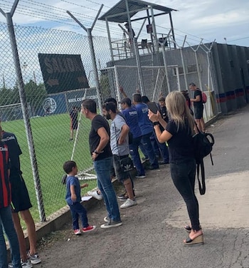 Rodolfo Barili en el entrenamiento