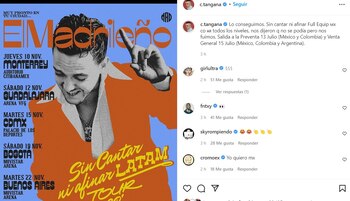 C. Tangana vuelve a Colombia