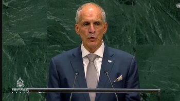 Durante su discurso, Asfura aseguró que las reservas internacionales aumentaron en US$1.300 millones durante los primeros meses de su administración. (FOTO: Presidencia Honduras)