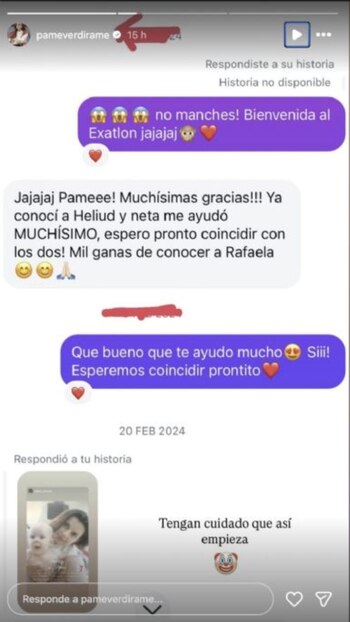 Pame Verdirame aludió a una presunta infidelidad como la causa de su separación de Heliud Pulido.