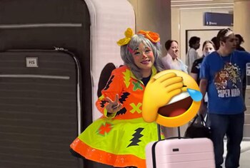 Payasita Perlita en redes sociales.