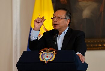 El presidente de Colombia, Gustavo