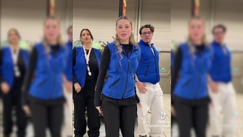 Una cajera de Carrefour se