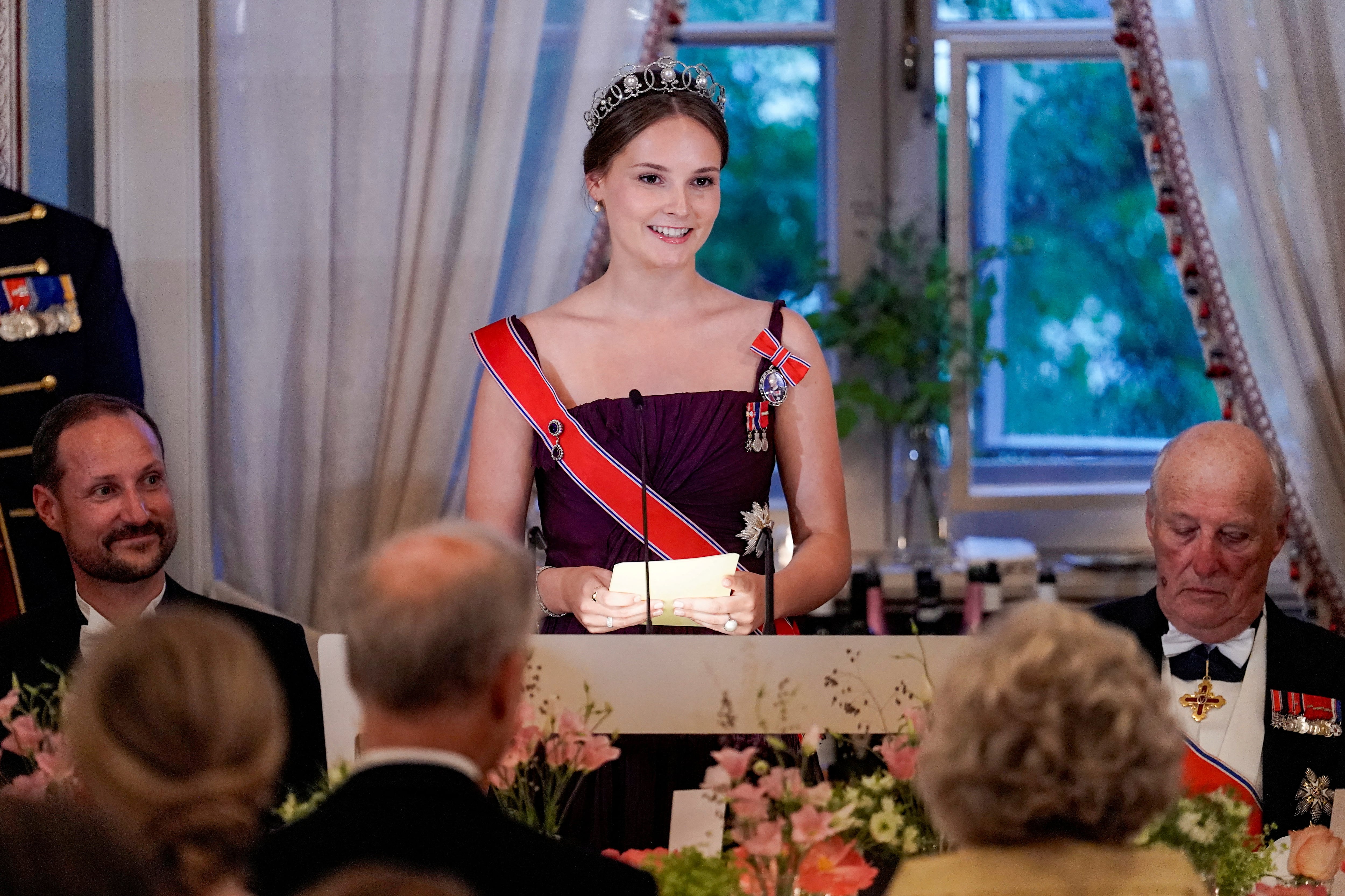 La princesa Ingris en al celebración de su 18 cumpleaños. (NTB/Haakon Mosvold Larsen via REUTERS)