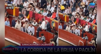 Magaly Medina cuestiona presencia de Paolo Guerrero en zona gratuita de Acho: “La próxima que pague su entrada”. Captura: Magaly TV La Firme.