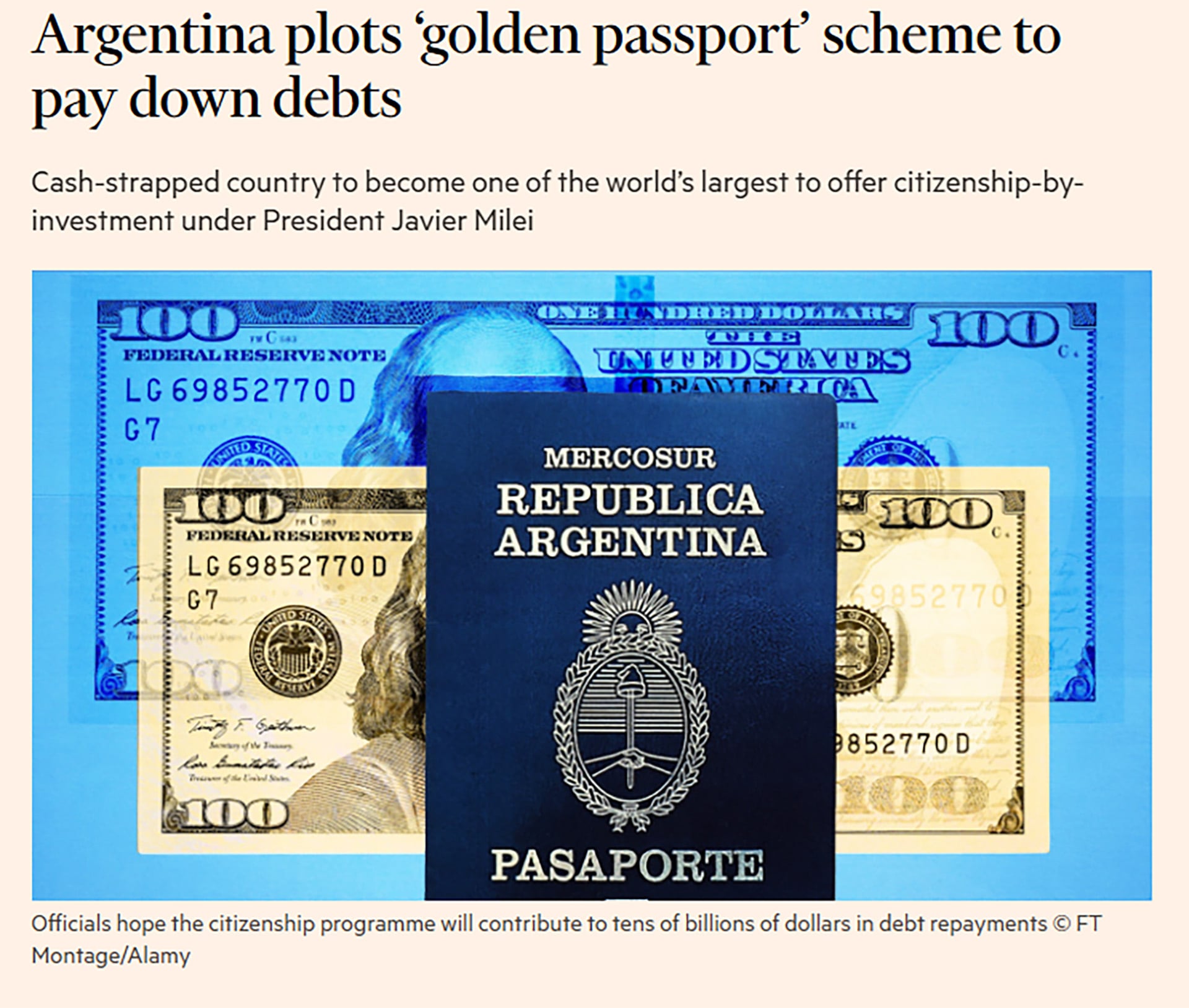 La ilustración que encabeza el artículo de Financial Times