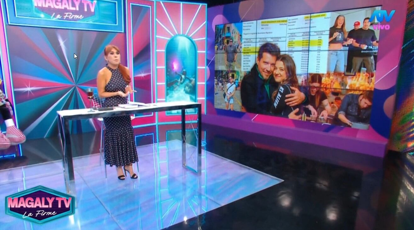 Movimientos migratorios exponen viajes de Gabriel Calvo y Majo con Sabor en 2025. ATV/ Magaly TV La Firme.