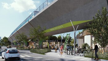 En los terrenos que licitó