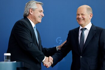 El canciller Olaf Scholz expresó