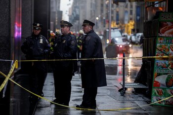 La policía acordonó la zona