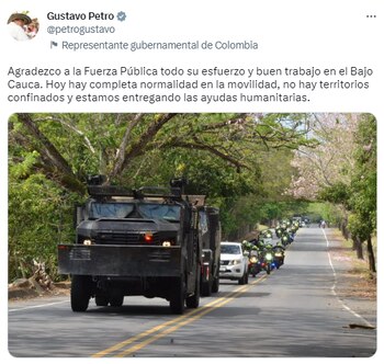 Presidente Gustavo Petro agradeció a