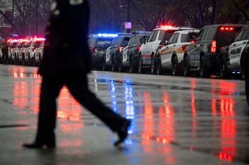 La policía bloqueó el acceso