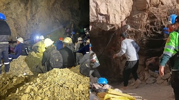 Derrumbe en mina de Ayacucho deja a dos mineros atrapados por casi 48 horas en condiciones extremas y logran ser rescatados con vida