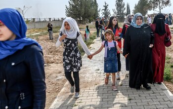 Refugiados víctimas de los ataque