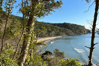 Vista de una playa en