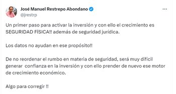 Publicación de José Manuel Restrepo,