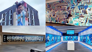 “La argentinidad al palo”: las imágenes y los detalles especiales de la casa de la Selección en el Mundial