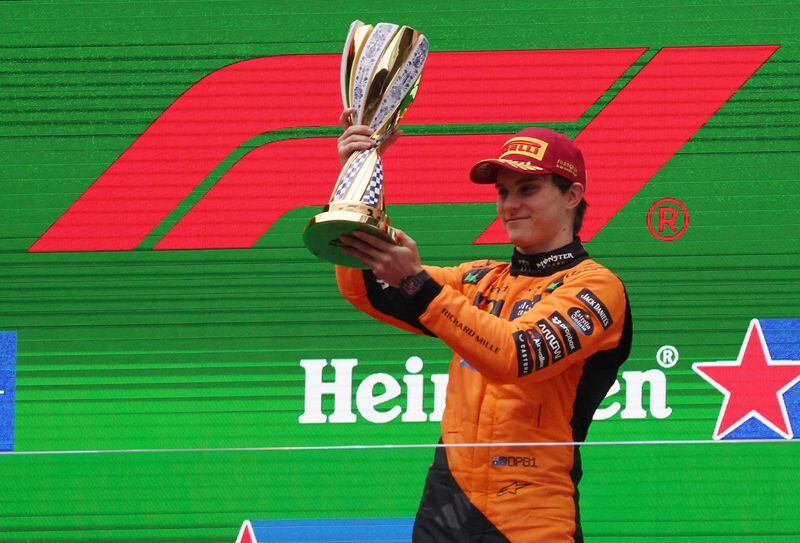 Después de perderse el GP de Australia por un accidente, Oscar Piastri buscará ganar nuevamente en China (REUTERS/Go Nakamura)