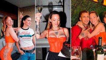 La China Suárez y L-Gante,