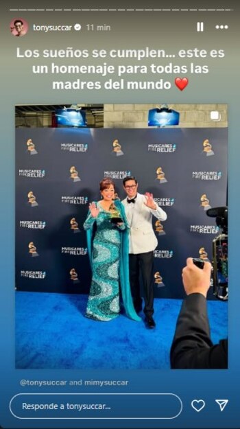 Tony Succar dedicó emotivo post, tras ganar el Premio Grammy