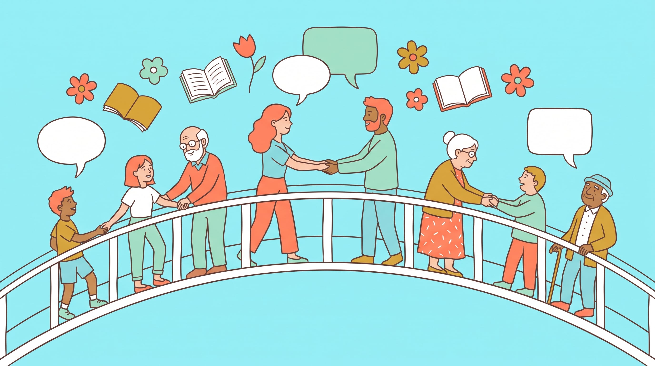Las amistades intergeneracionales fortalecerían el bienestar emocional