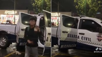 Un par de jóvenes abordaron