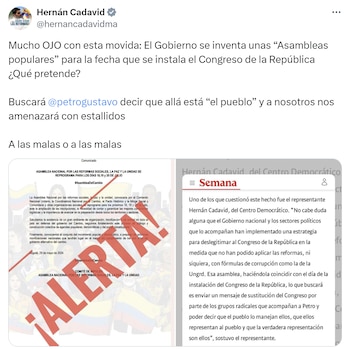 La coincidencia de fecha entre la instalación del Congreso y la asamblea del Pacto Histórico ha generado reacciones por parte de la oposición