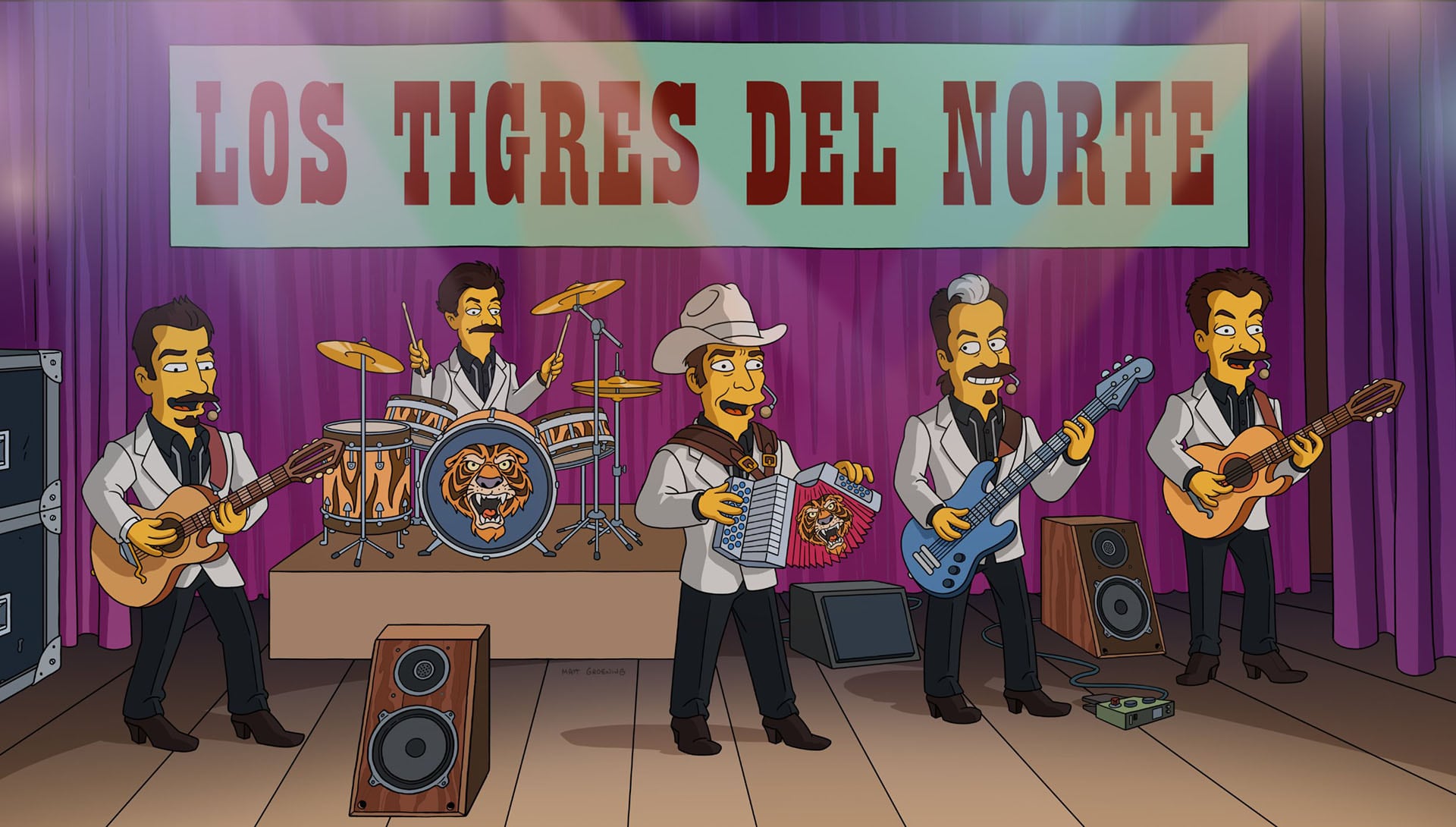 Los Tigres del Norte debutan en Los Simpsons con un corrido original que celebra la cultura mexicana