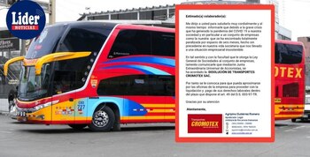 Comunicado oficial con el que