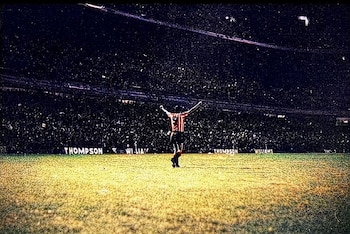 En su época de futbolista,