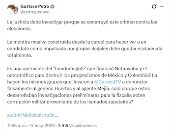 El mandatario pidió el esclarecimiento total del caso - crédito @petrogustavo/X