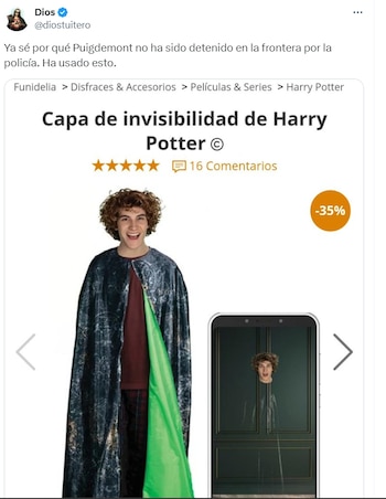 Meme 7 de la huida de Puigdemont.