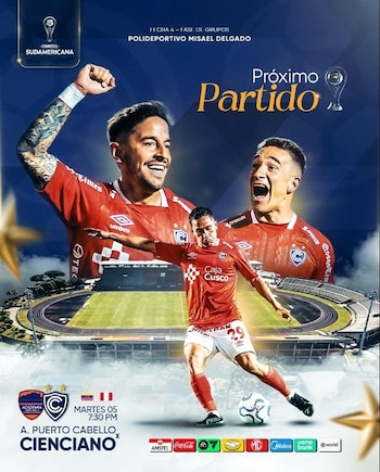 Cienciano – Puerto Cabello – Copa Sudamericana – Perú – deportes – 4 mayo