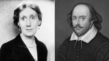 Virginia Woolf y William Shakespeare.