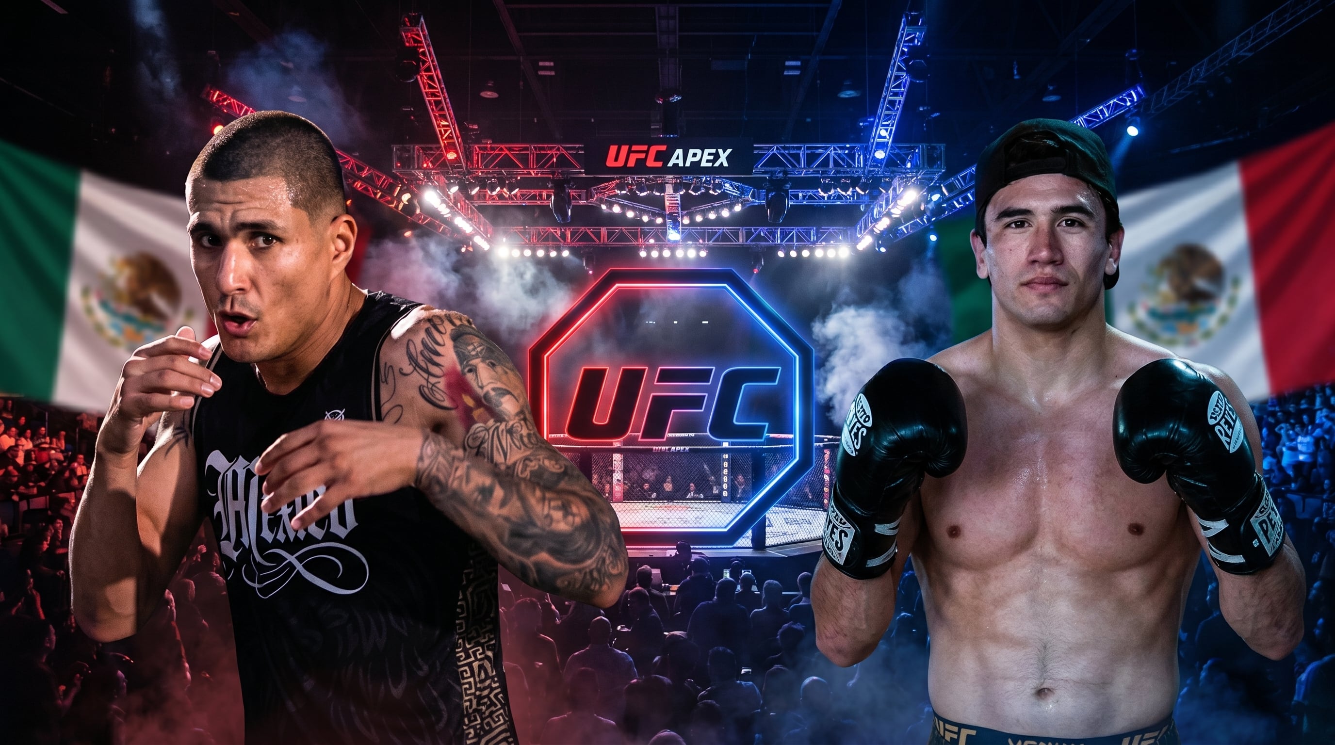 Los mexicanos Edgar Chairez y Santiago Luna buscarán destacar en UFC 118 durante la función que se celebrará en Las Vegas. (Imagen Ilustrativa Infobae)