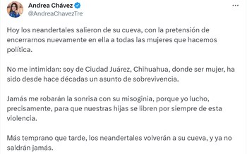 Chávez aseguró no sentirse inmidada