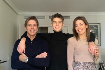 Manu, el hijo de Manuel Díaz 'El Cordobés' y Virginia Troconis, en una imagen de redes sociales. (Instagram @virtroconis)