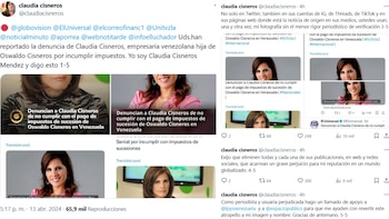 Claudia Cisneros denuncia a medios