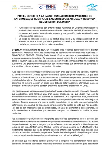 Fundaciones de pacientes de alto