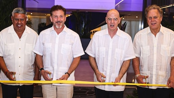 Alejandro Domínguez y Gianni Infantino