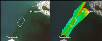 Las imágenes muestran lo extenso que fue el castillo Fuerte de San Matías - crédito Dimar